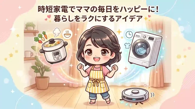 「タコス家電」って何？忙しいママの家事が20分短くなった話