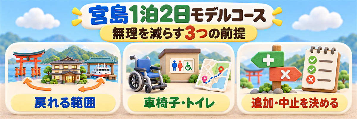 宮島1泊2日モデルコース|無理を減らす3つの前提